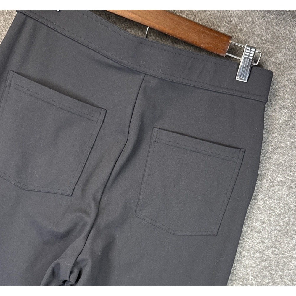 Halara Wide Leg High Waisted Button Detail Pants Size Medium Tall Pull On Career - Picture 11 of 12